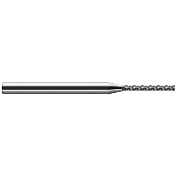 Miniature End Mill - Corner Radius - Long Flute, 0.0780" (5/64), Corner Radius: 0.0050"
